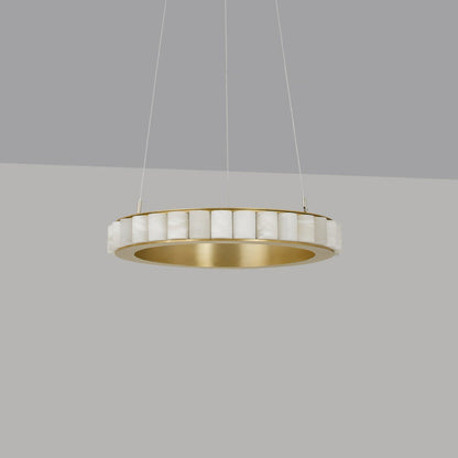 GHIERA Alabaster Ring LED Chandelier