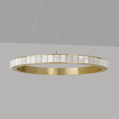 GHIERA Alabaster Ring LED Chandelier