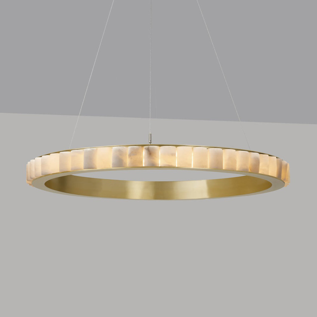 GHIERA Alabaster Ring LED Chandelier