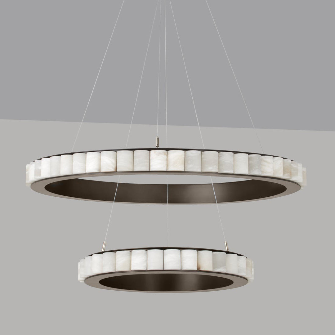 GHIERA Alabaster Ring LED Chandelier
