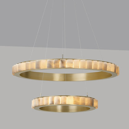 GHIERA Alabaster Ring LED Chandelier