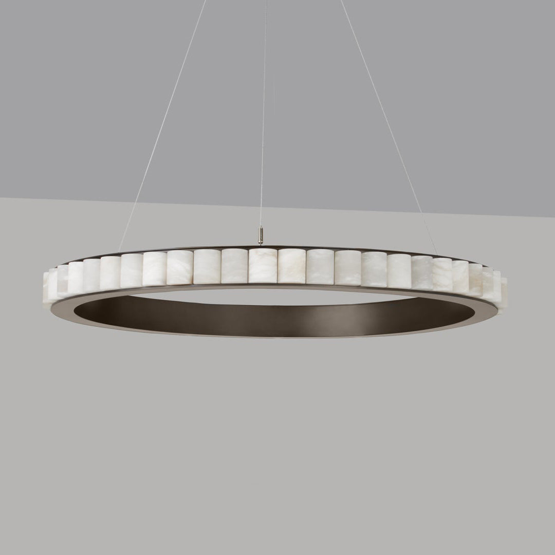 GHIERA Alabaster Ring LED Chandelier