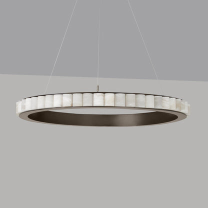 GHIERA Alabaster Ring LED Chandelier