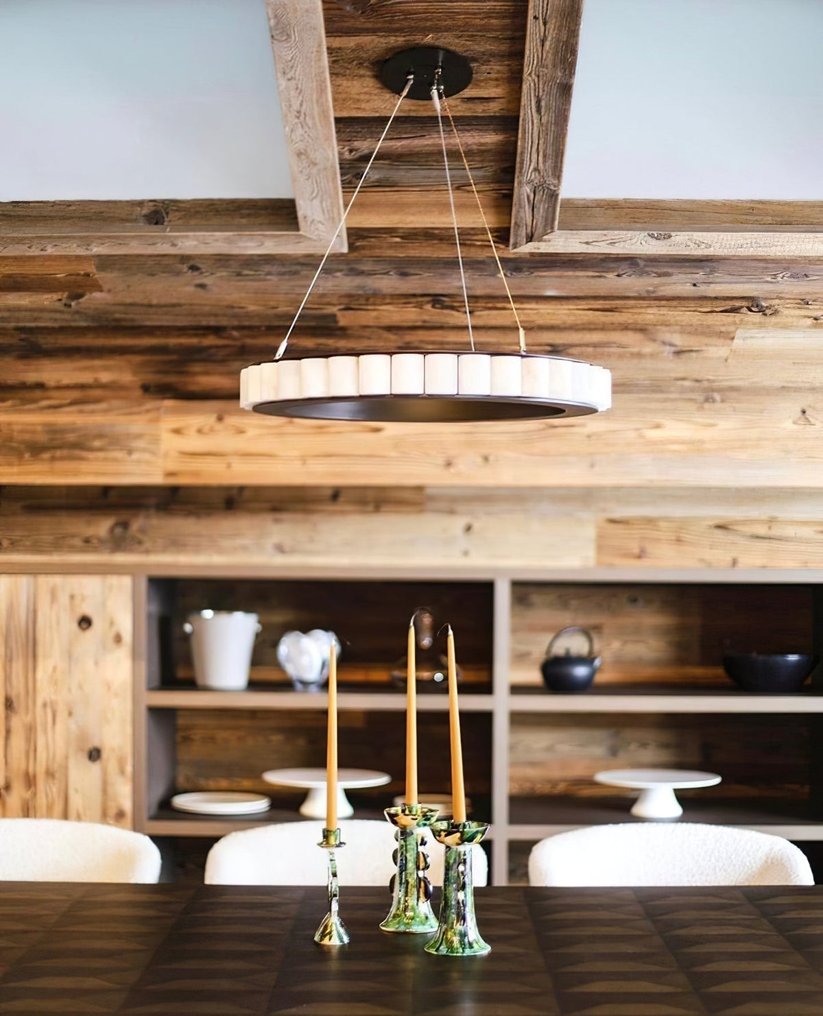 GHIERA Alabaster Ring LED Chandelier