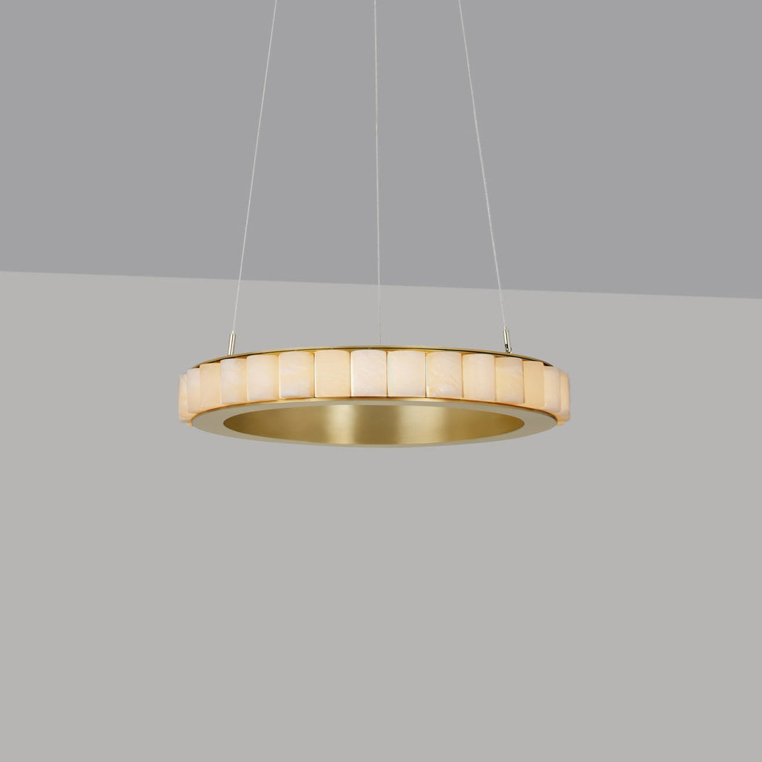 GHIERA Alabaster Ring LED Chandelier