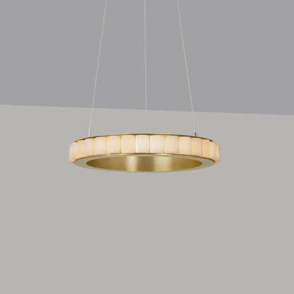 GHIERA Alabaster Ring LED Chandelier
