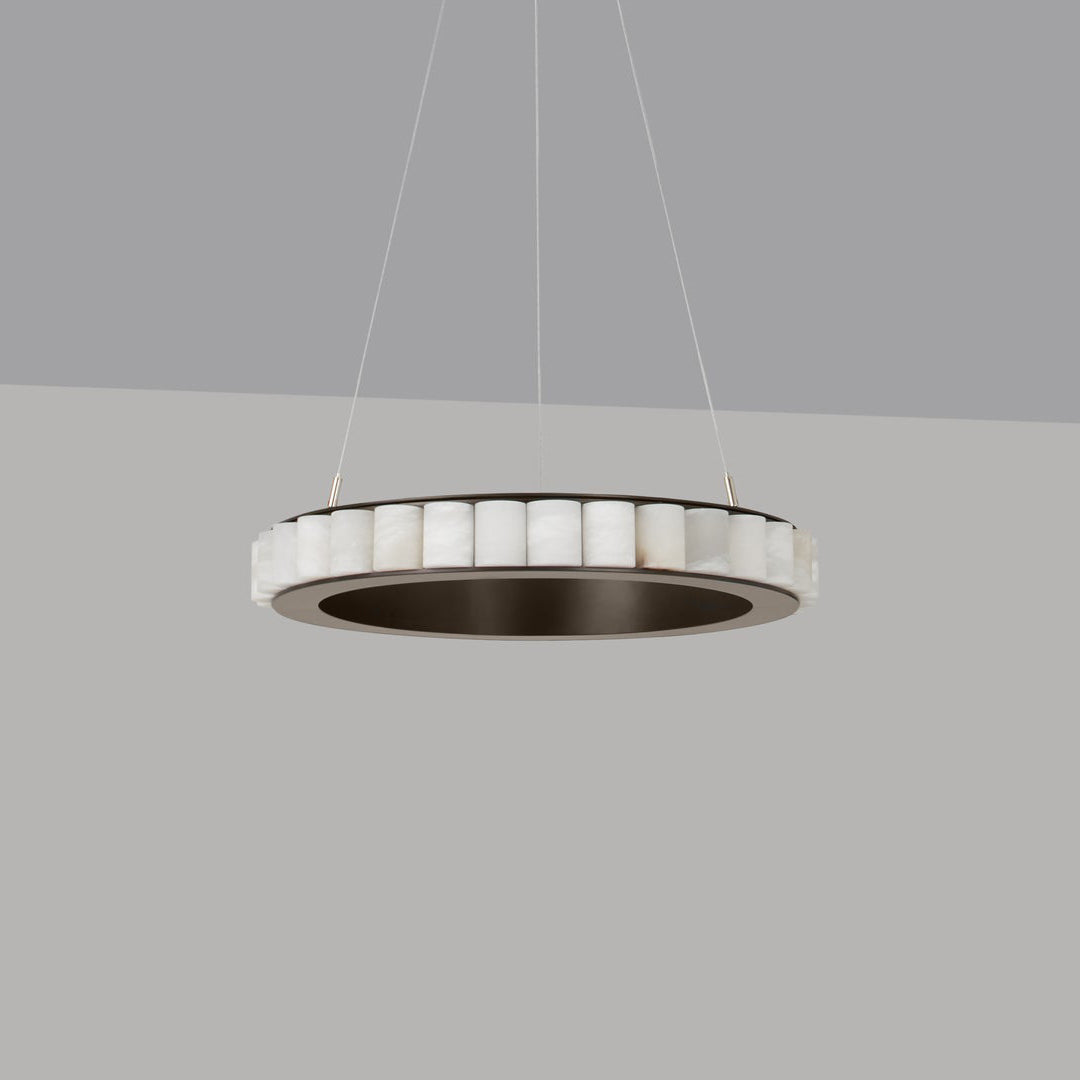 GHIERA Alabaster Ring LED Chandelier