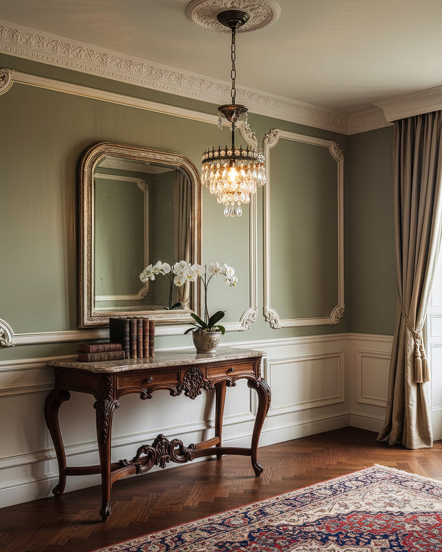 Elysée Crystal Chandelier – Tiered Gold Crystal Pendant Light