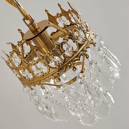 Elysée Crystal Chandelier – Tiered Gold Crystal Pendant Light