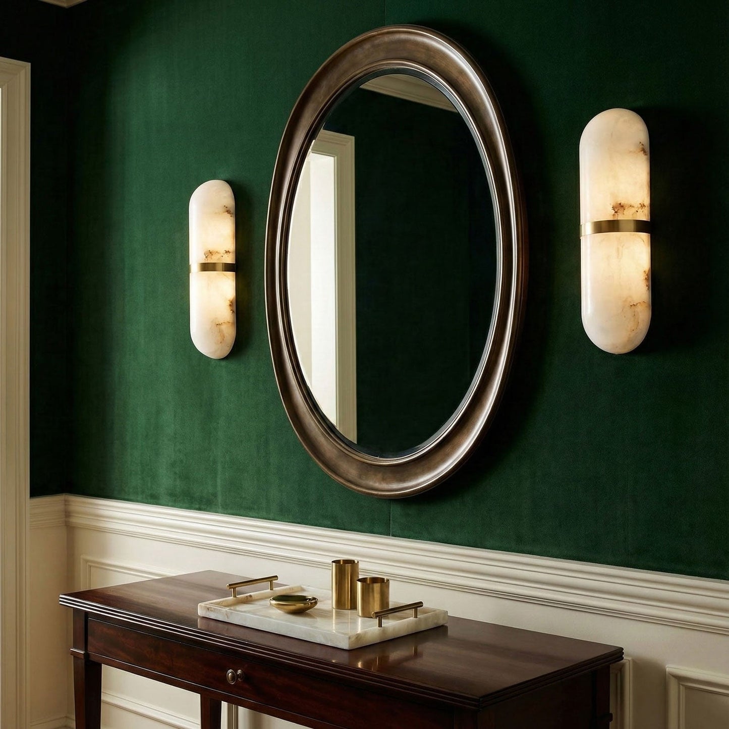 Capsule Alabaster Wall Light