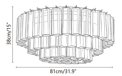Celia Fluted Glass Ceiling Light