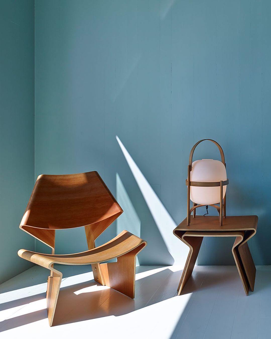 Cesta Wooden Lantern Table Lamp