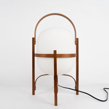 Cesta Wooden Lantern Table Lamp
