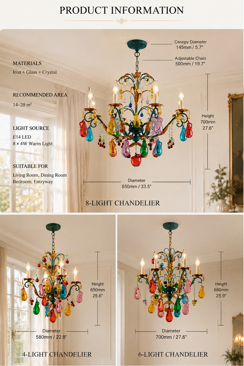 Aurelia Prism Crystal Chandelier