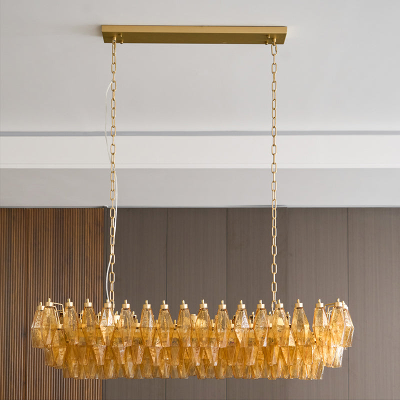 Ciara Amber Glass Chandelier