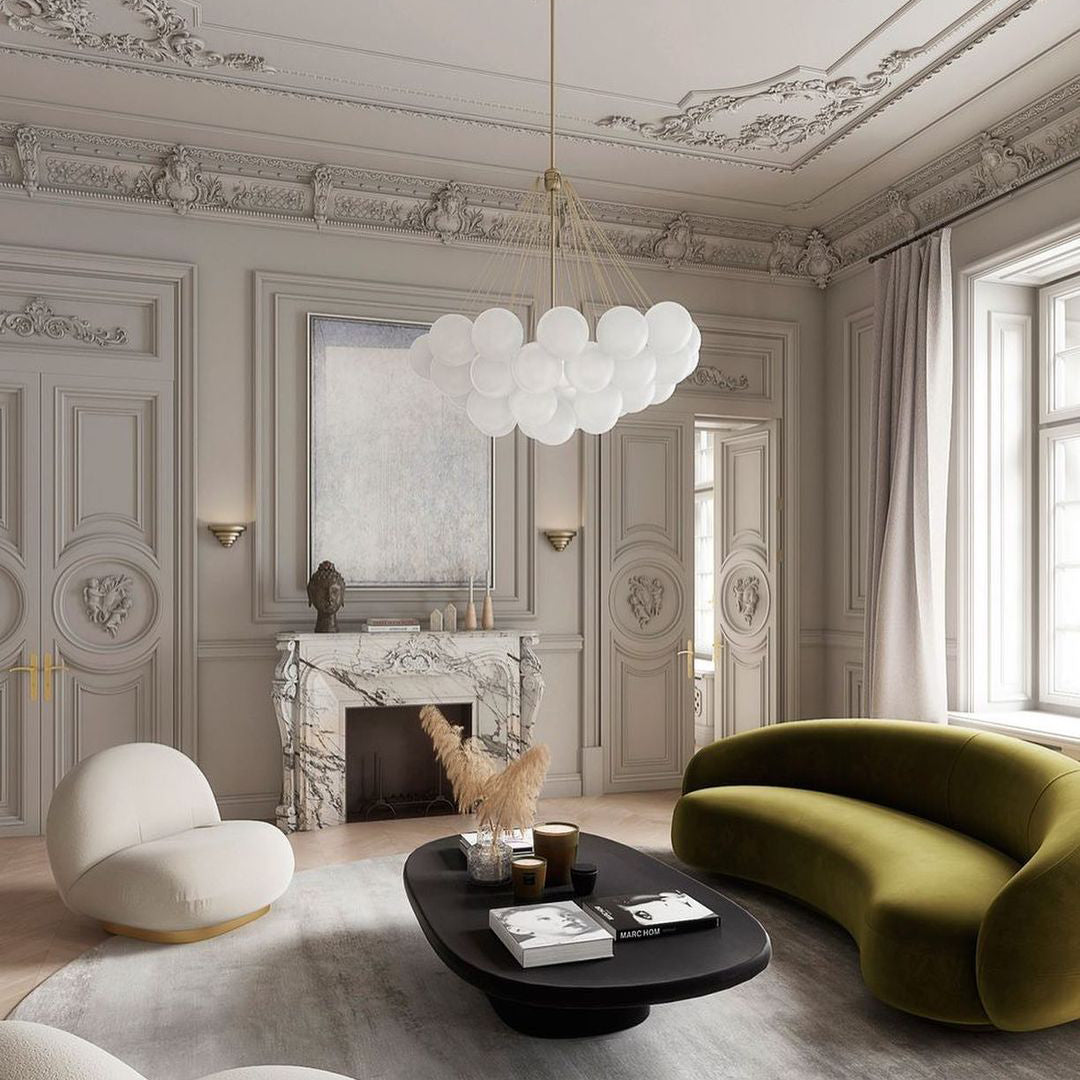 MetroGlow™ Frosted Glass Chandelier