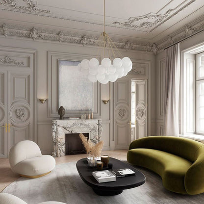 MetroGlow™ Frosted Glass Chandelier