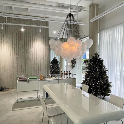 MetroGlow™ Frosted Glass Chandelier
