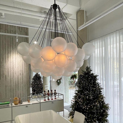 MetroGlow™ Frosted Glass Chandelier
