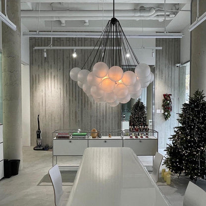 MetroGlow™ Frosted Glass Chandelier