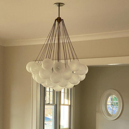 MetroGlow™ Frosted Glass Chandelier