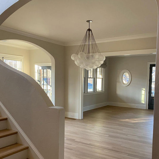 MetroGlow™ Frosted Glass Chandelier