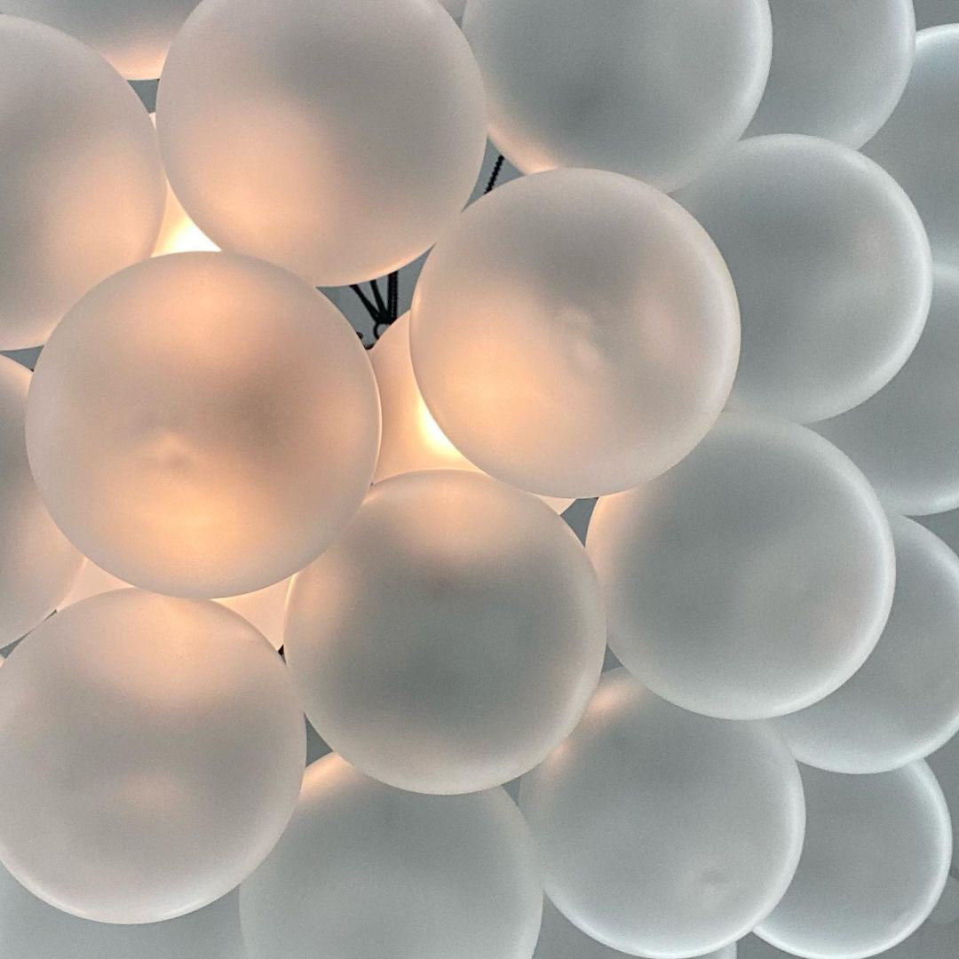 MetroGlow™ Frosted Glass Chandelier