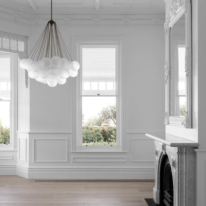 MetroGlow™ Frosted Glass Chandelier