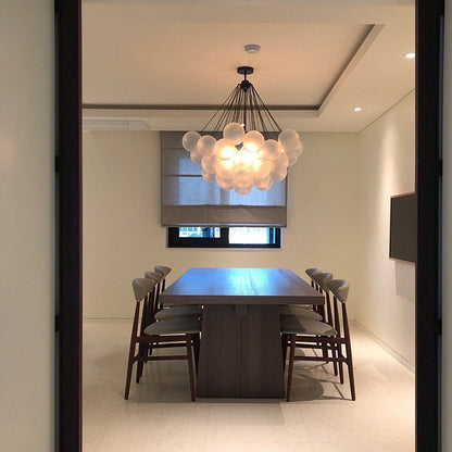 MetroGlow™ Frosted Glass Chandelier