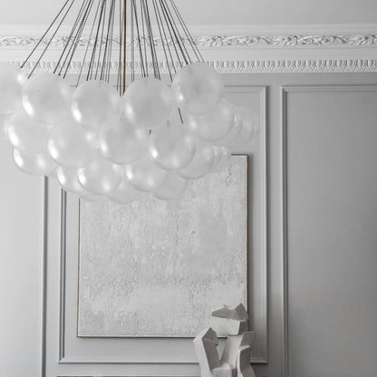 MetroGlow™ Frosted Glass Chandelier