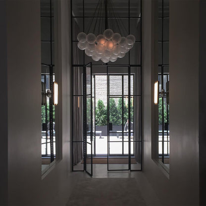 MetroGlow™ Frosted Glass Chandelier