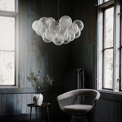 MetroGlow™ Frosted Glass Chandelier