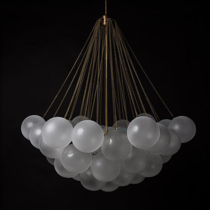 MetroGlow™ Frosted Glass Chandelier