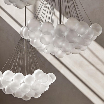MetroGlow™ Frosted Glass Chandelier