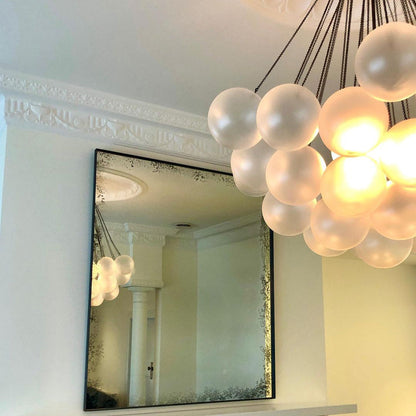 MetroGlow™ Frosted Glass Chandelier