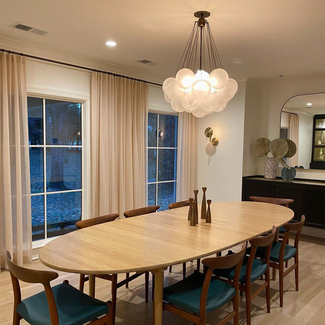 MetroGlow™ Frosted Glass Chandelier