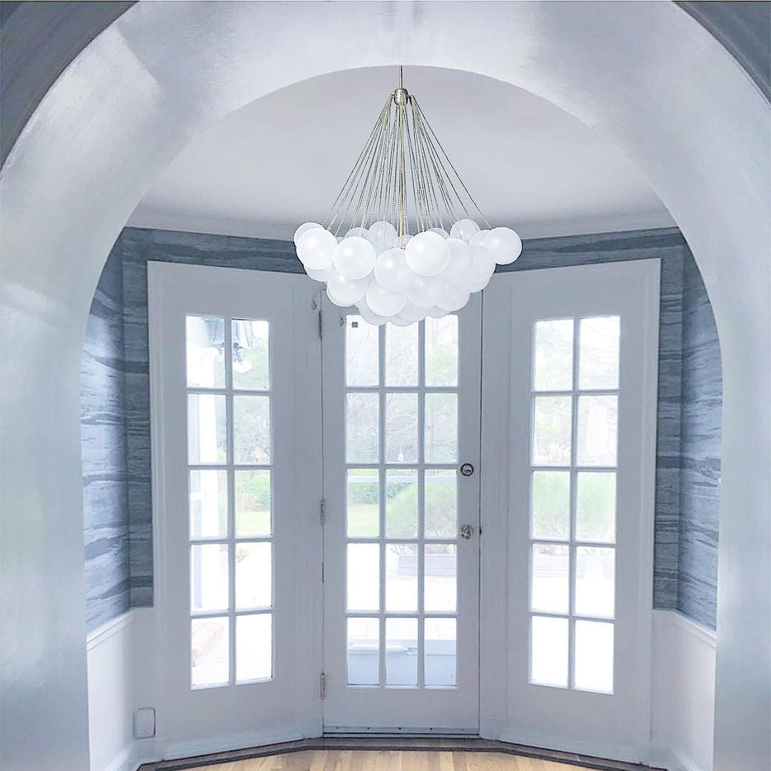 MetroGlow™ Frosted Glass Chandelier