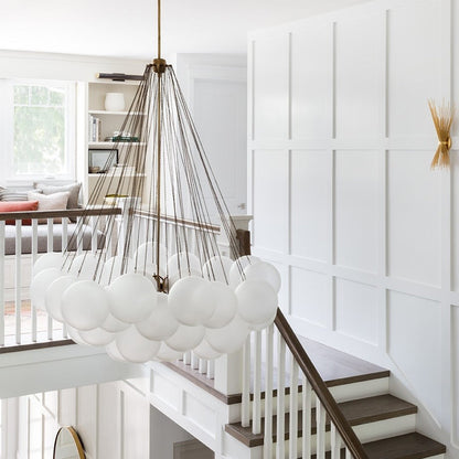 MetroGlow™ Frosted Glass Chandelier