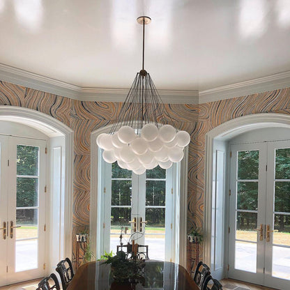 MetroGlow™ Frosted Glass Chandelier