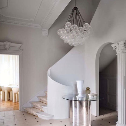 MetroGlow™ Frosted Glass Chandelier