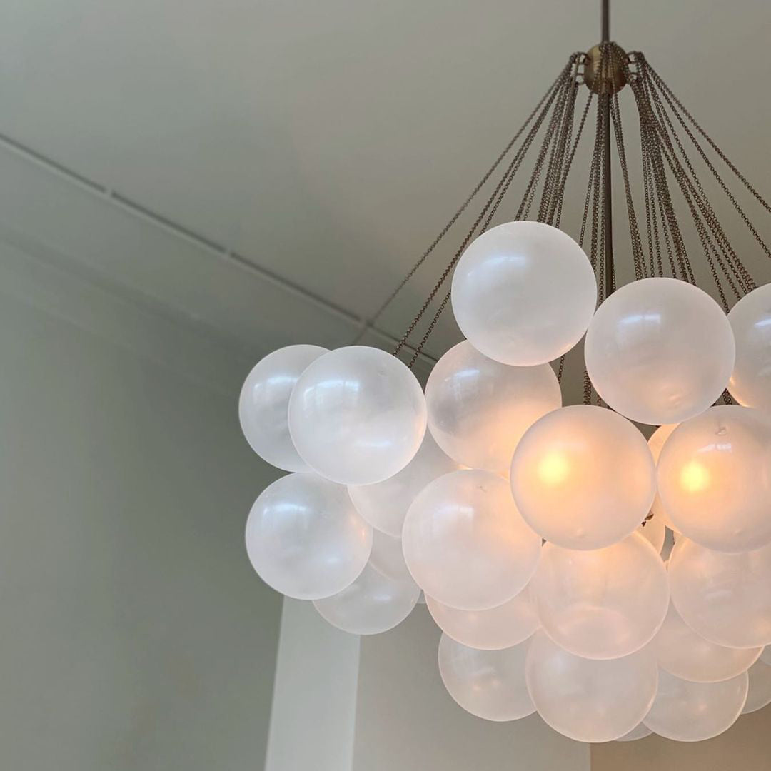 MetroGlow™ Frosted Glass Chandelier