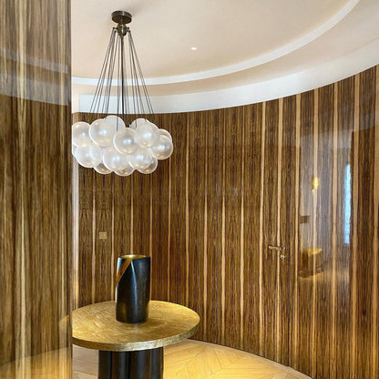 MetroGlow™ Frosted Glass Chandelier