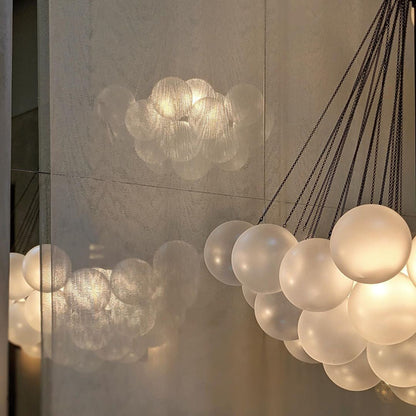 MetroGlow™ Frosted Glass Chandelier
