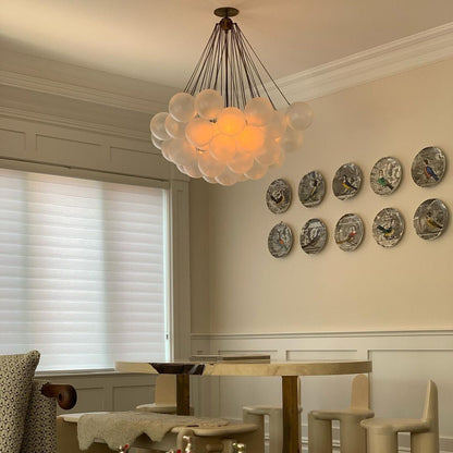 MetroGlow™ Frosted Glass Chandelier