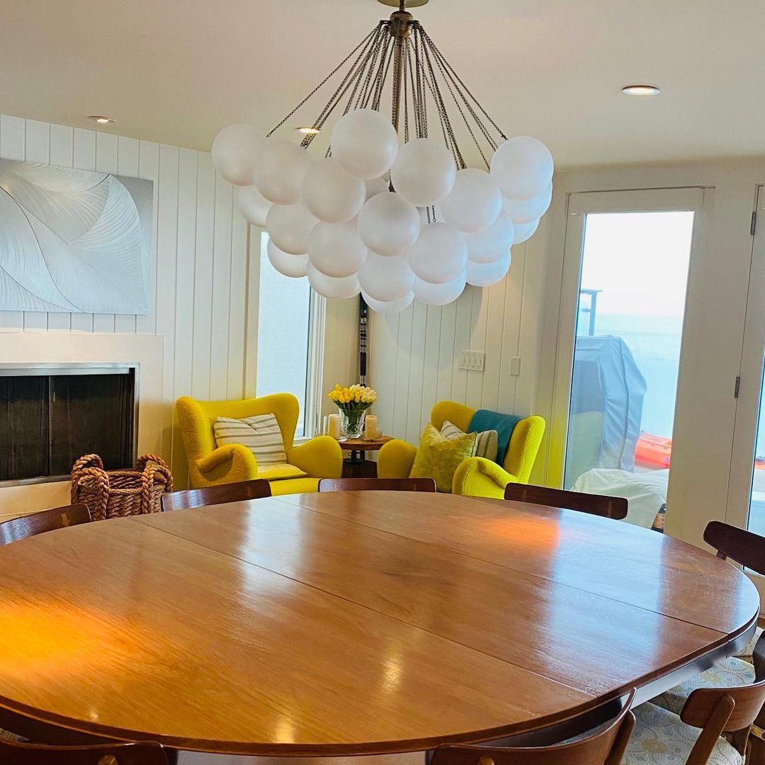 MetroGlow™ Frosted Glass Chandelier