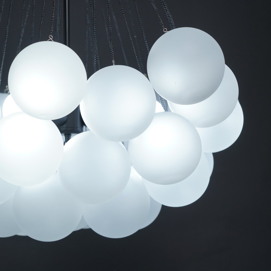MetroGlow™ Frosted Glass Chandelier