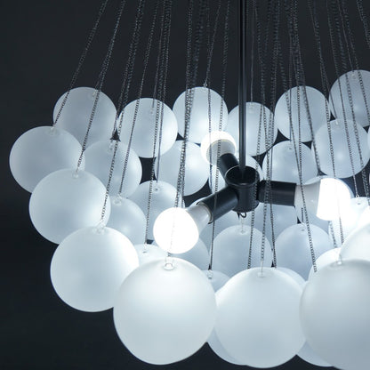MetroGlow™ Frosted Glass Chandelier