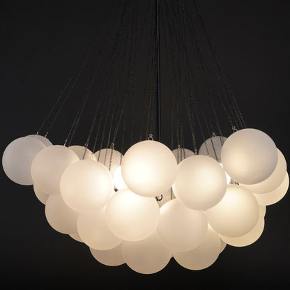 MetroGlow™ Frosted Glass Chandelier