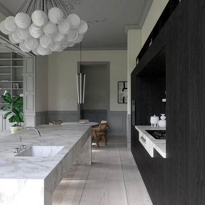 MetroGlow™ Frosted Glass Chandelier