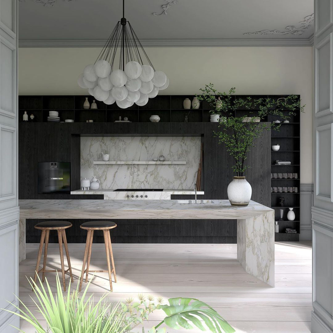 MetroGlow™ Frosted Glass Chandelier